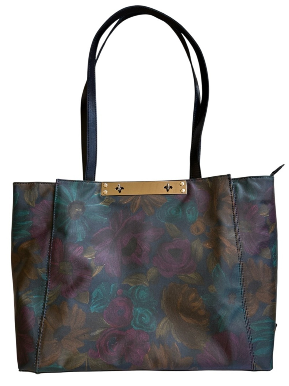 Like New Patricia Nash Silva Travel Tote Large Peruvian Painting Floral
